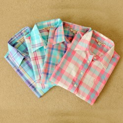 2015-fashion-tops-blouse-plaid-shirt-women-Colorful-Long-Sleeve-100-Cotton-shirt-ladies-plus-size-1