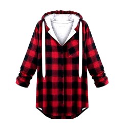 Casual-Women-Red-Plaid-Long-Sleeve-Coat-Jacket-Sweatshirt-Hooded-Outerwear-Jumper-Pullover-Plaid-Sudaderas-Mujer-1